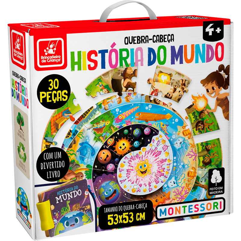 QUEBRA - CABEÇAS HISTÓRIA DO MUNDO MONTESSORI