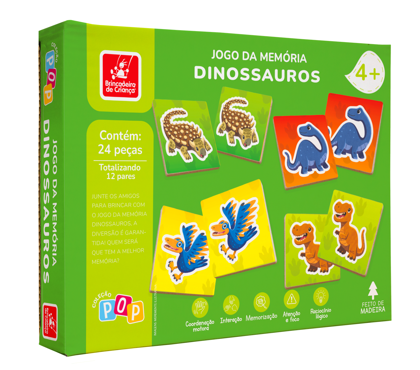 COLEÇÃO POP - MEMÓRIA DINOSSAURO