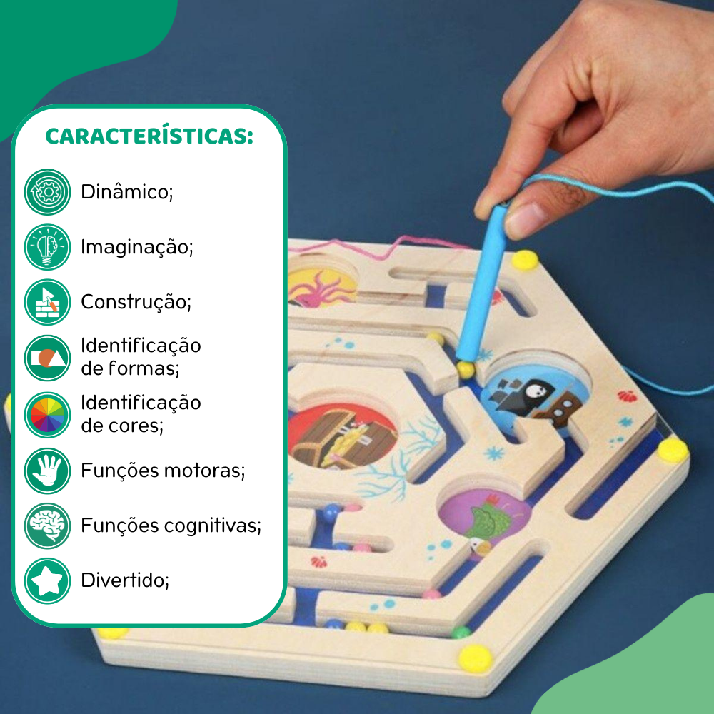 Labirintos Magnéticos Tesouro Pirata