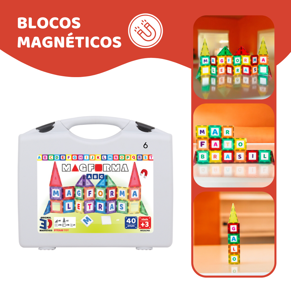 Magforma ABC - 40 Peças